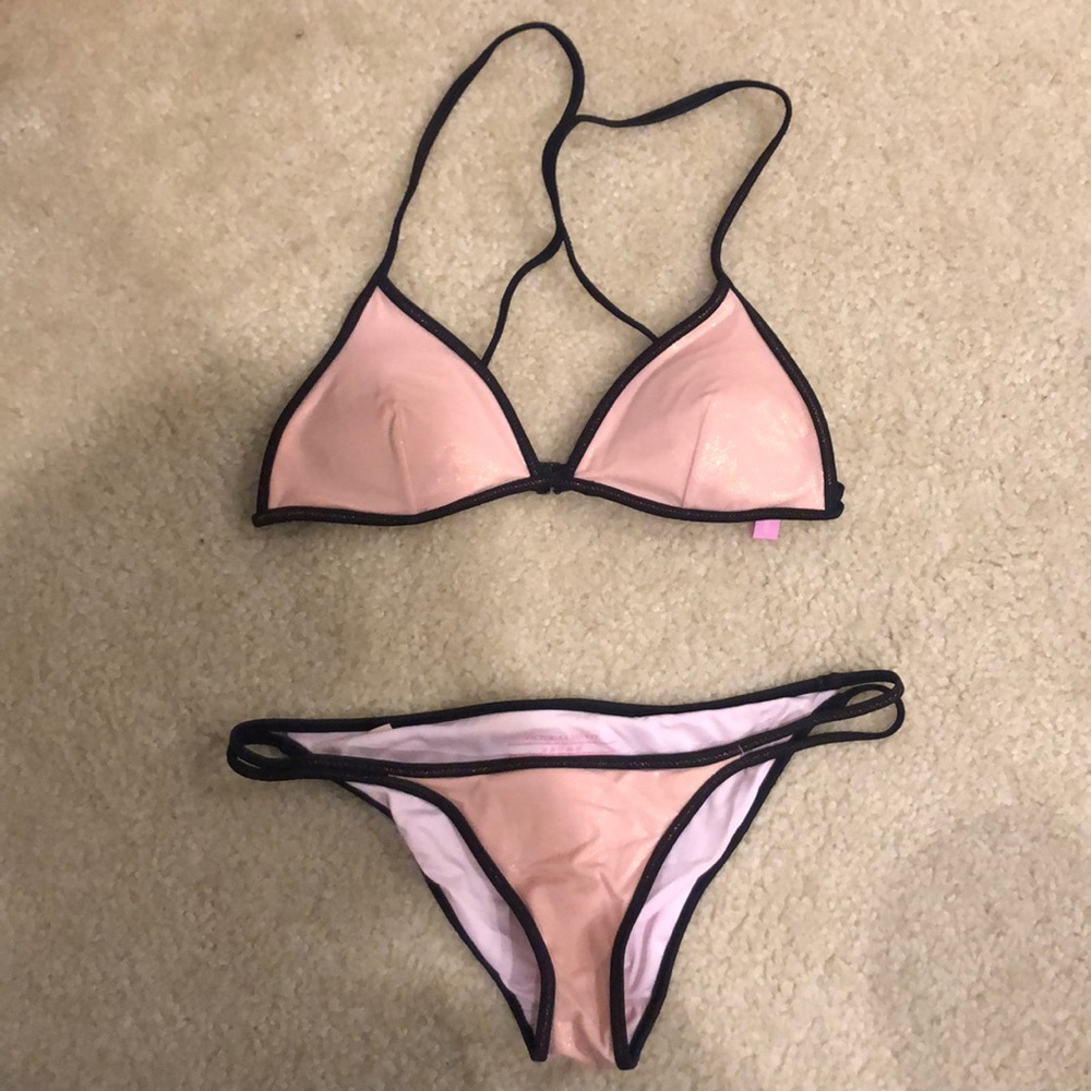 Victoria’s Secret Pink Shimmer Triangle Bikini